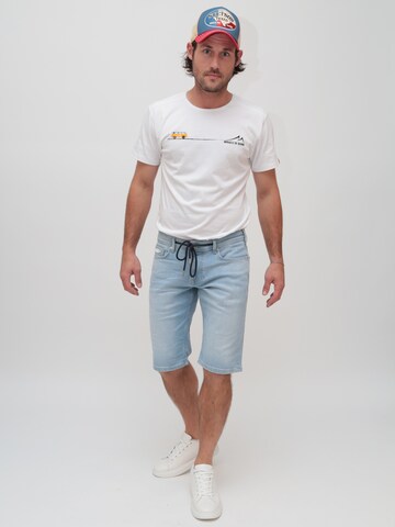 Miracle of Denim Slimfit Shorts 'Thomas' in Blau