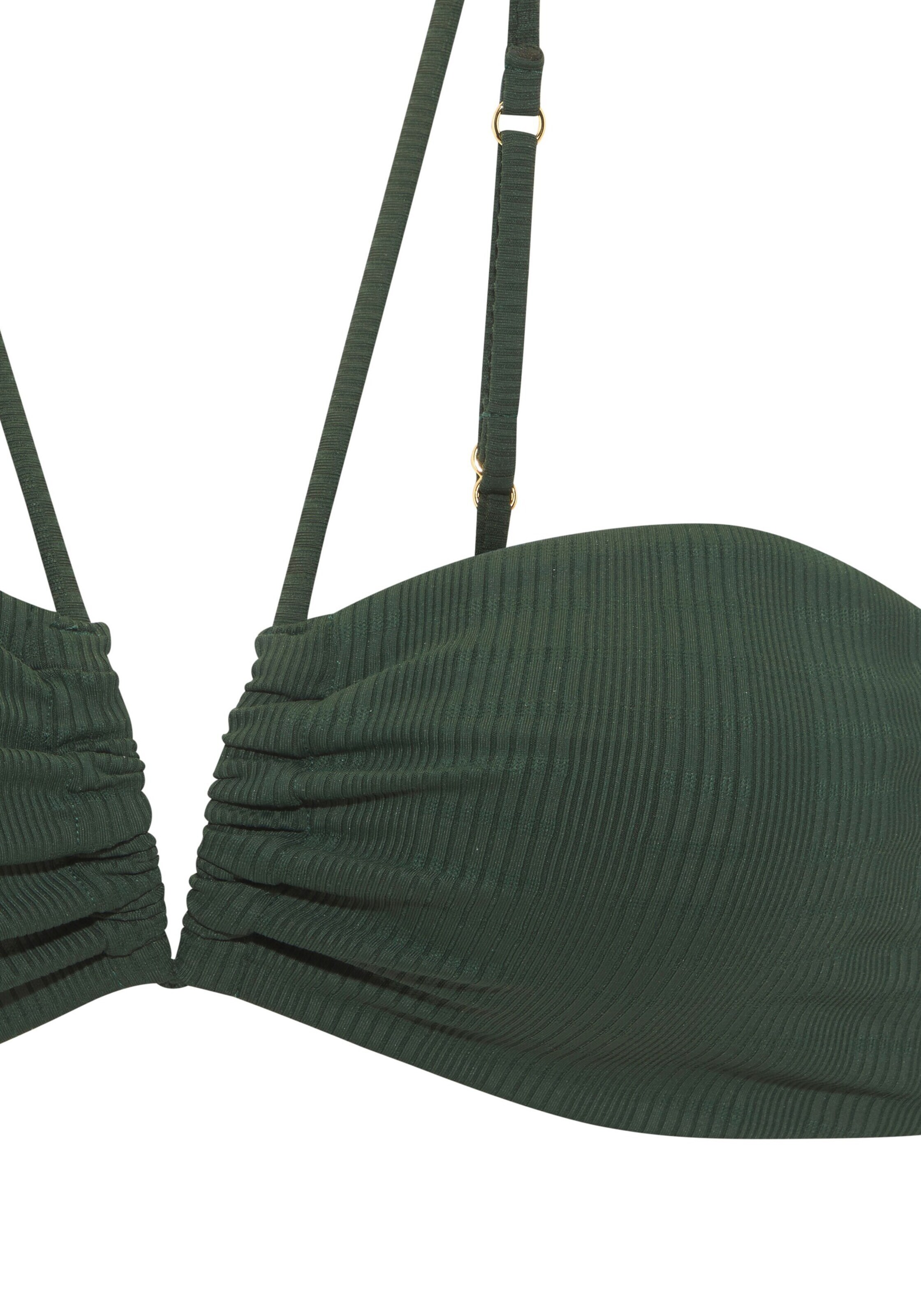 Copenhagen Studios - Bandeau Top de biquíni em verde