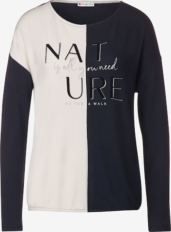 STREET ONE Shirt 'NATURE' in Blau: predná strana