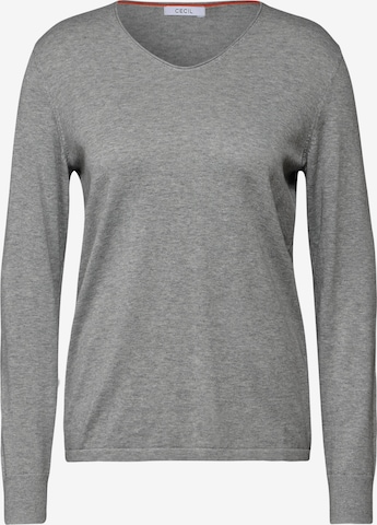 CECIL Feinstrickpullover in Grau: Vorderseite