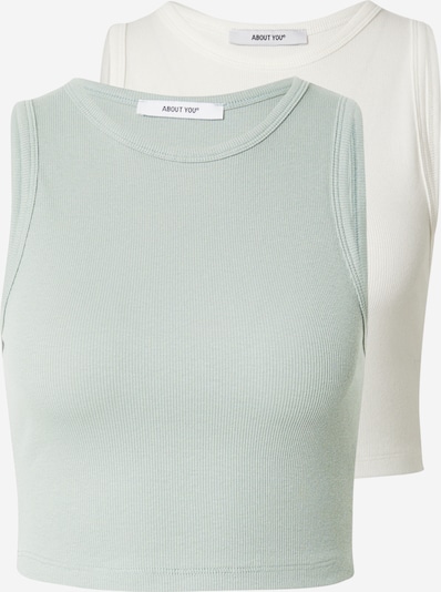 Palaidinė be rankovių 'Dita' iš ABOUT YOU, spalva – žalia / balta, Prekių apžvalga