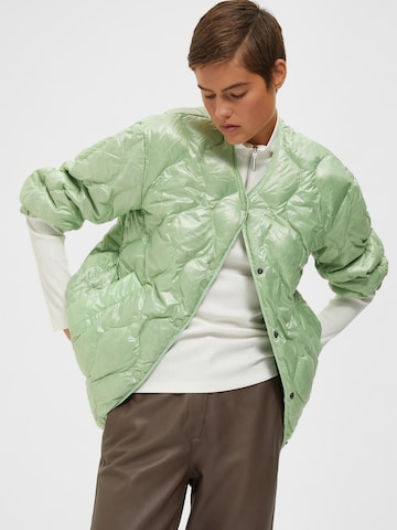 Veste mi-saison 'Maya' SELECTED FEMME en vert