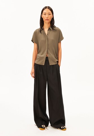 ARMEDANGELS - Blusa 'LARISAANA' em castanho: frente