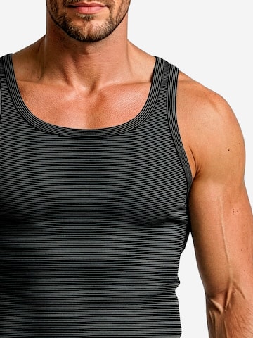 ESGE Undershirt 'Feinripp Ringel' in Black