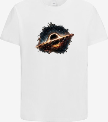 HUSKSWARE Shirt 'Grafik' in Weiß: Vorderseite