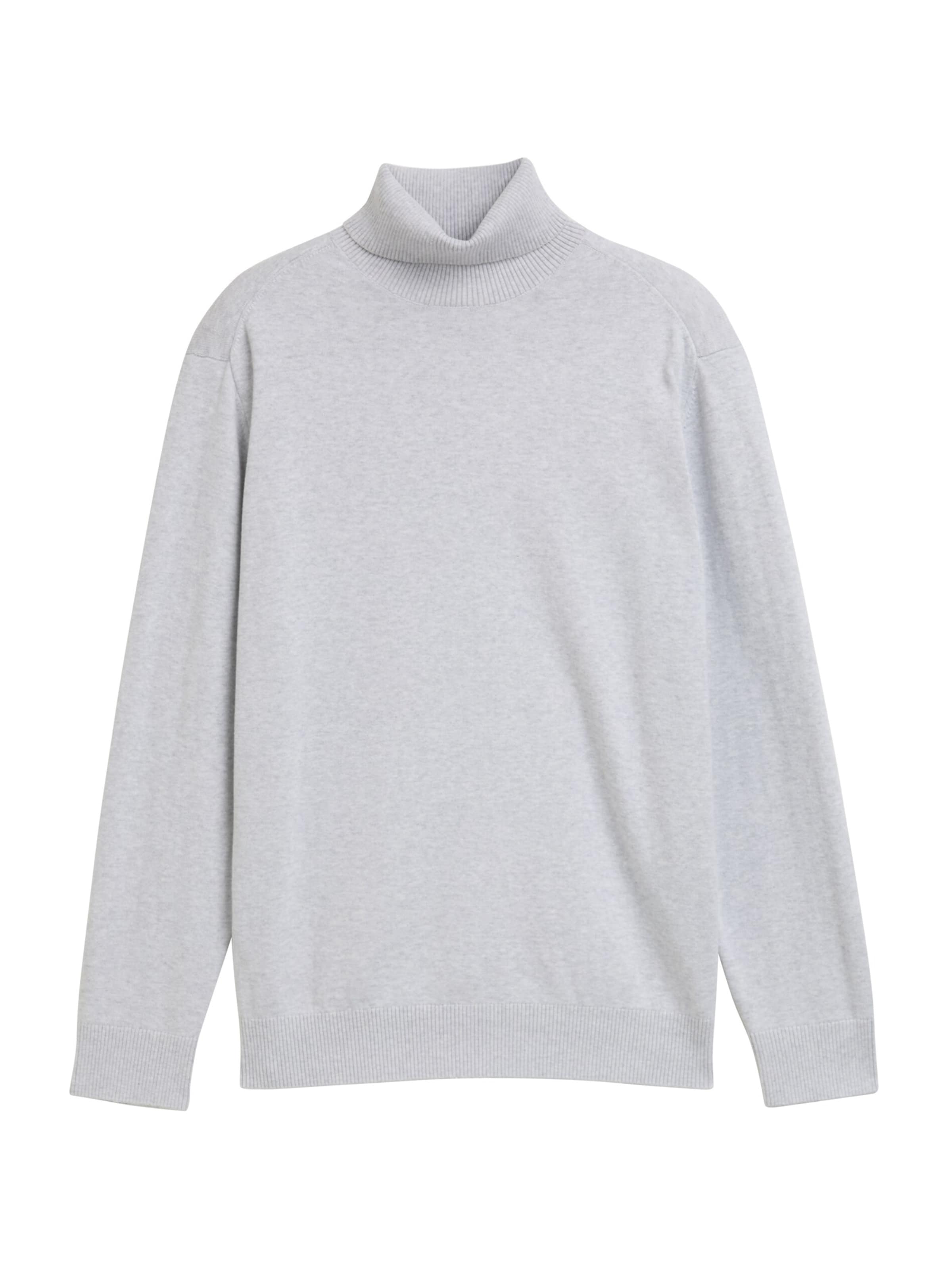 TOM TAILOR DENIM Πουλόβερ σε γκρι: μπροστά