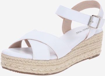 ABOUT YOU - Sandalias 'Nadine' en blanco: frente