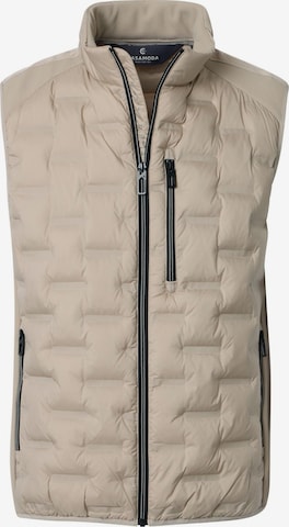 CASAMODA Vest 'Basic' in Beige: front