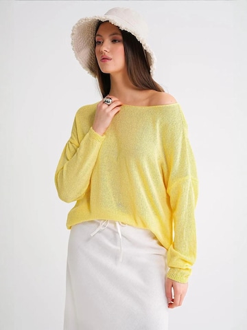 Pullover di MixRay in giallo