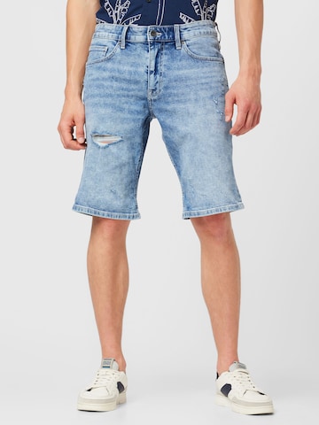 QS Regular Shorts in Blau: predná strana