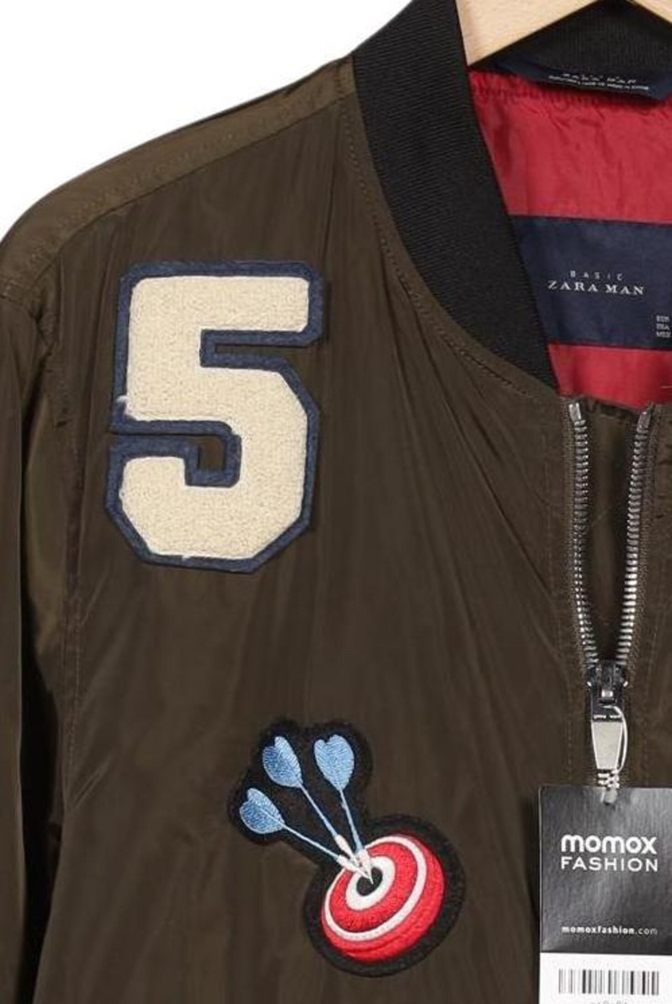 ZARA Jacket & Coat in L in Green