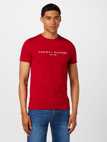 TOMMY HILFIGER Regular Fit T-Shirt in Rot: predná strana