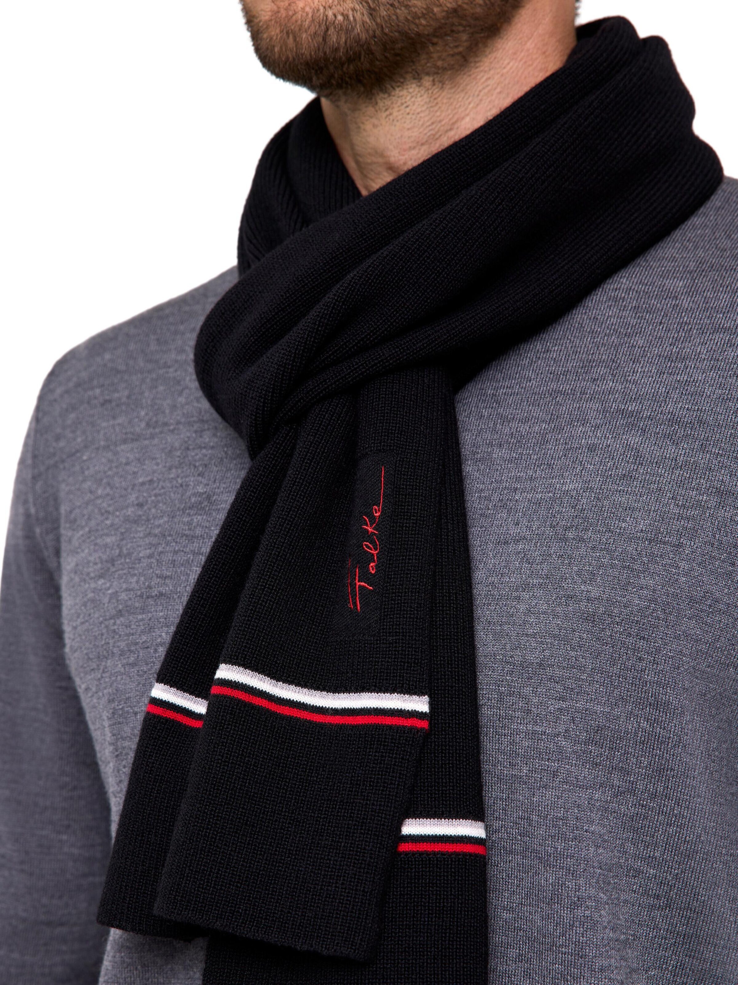 FALKE Scarf 'Anniversary' in Black: front