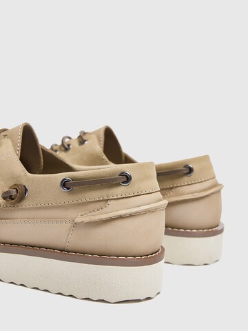Pull&Bear Veterschoen in Bruin