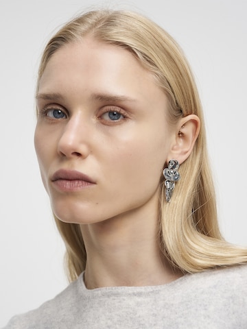 Boucles d'oreilles Liebeskind Berlin en argent : devant