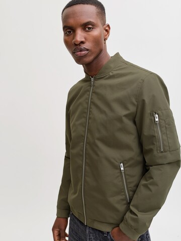 JACK & JONES Regular fit Between-Season Jacket 'JJERUSH' in Green