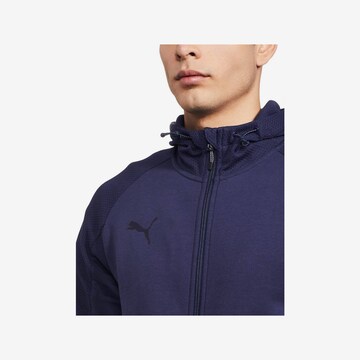 PUMA Athletic Zip-Up Hoodie in Blue