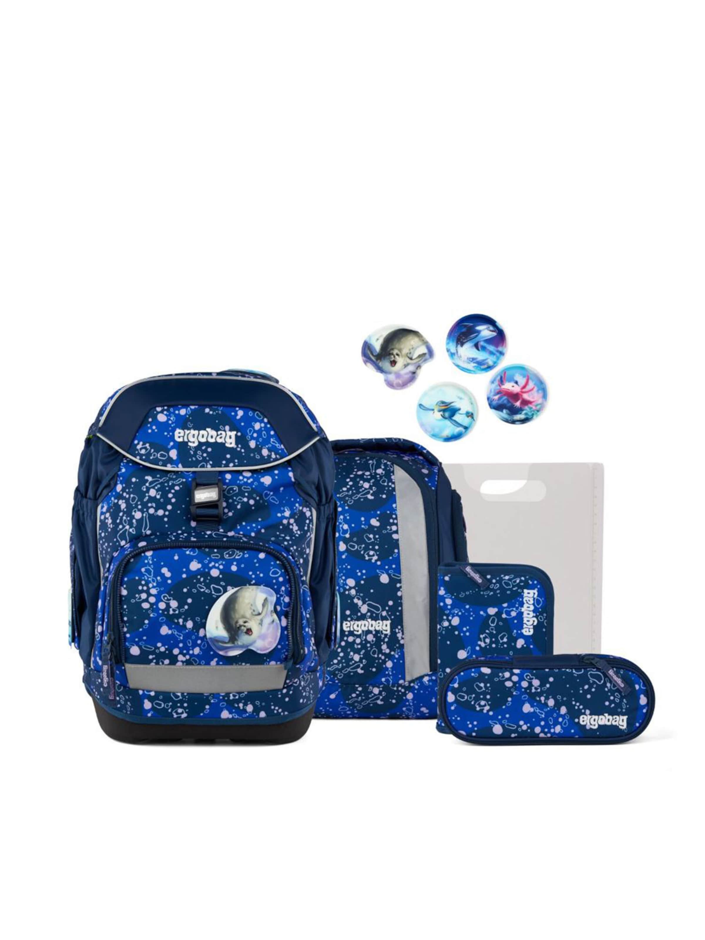 ergobag Rucksack 'Pack Schulrucksack'‌‌‌‌‌‌‌‌‌‌ in Blau: Vorderseite