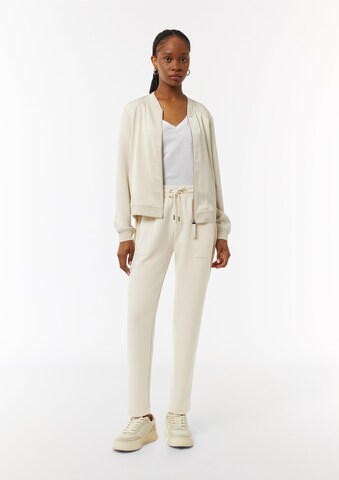 comma casual identity Slim fit Trousers in Beige: front