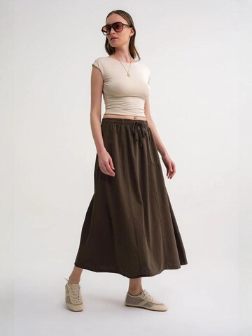 MixRay Skirt in Brown