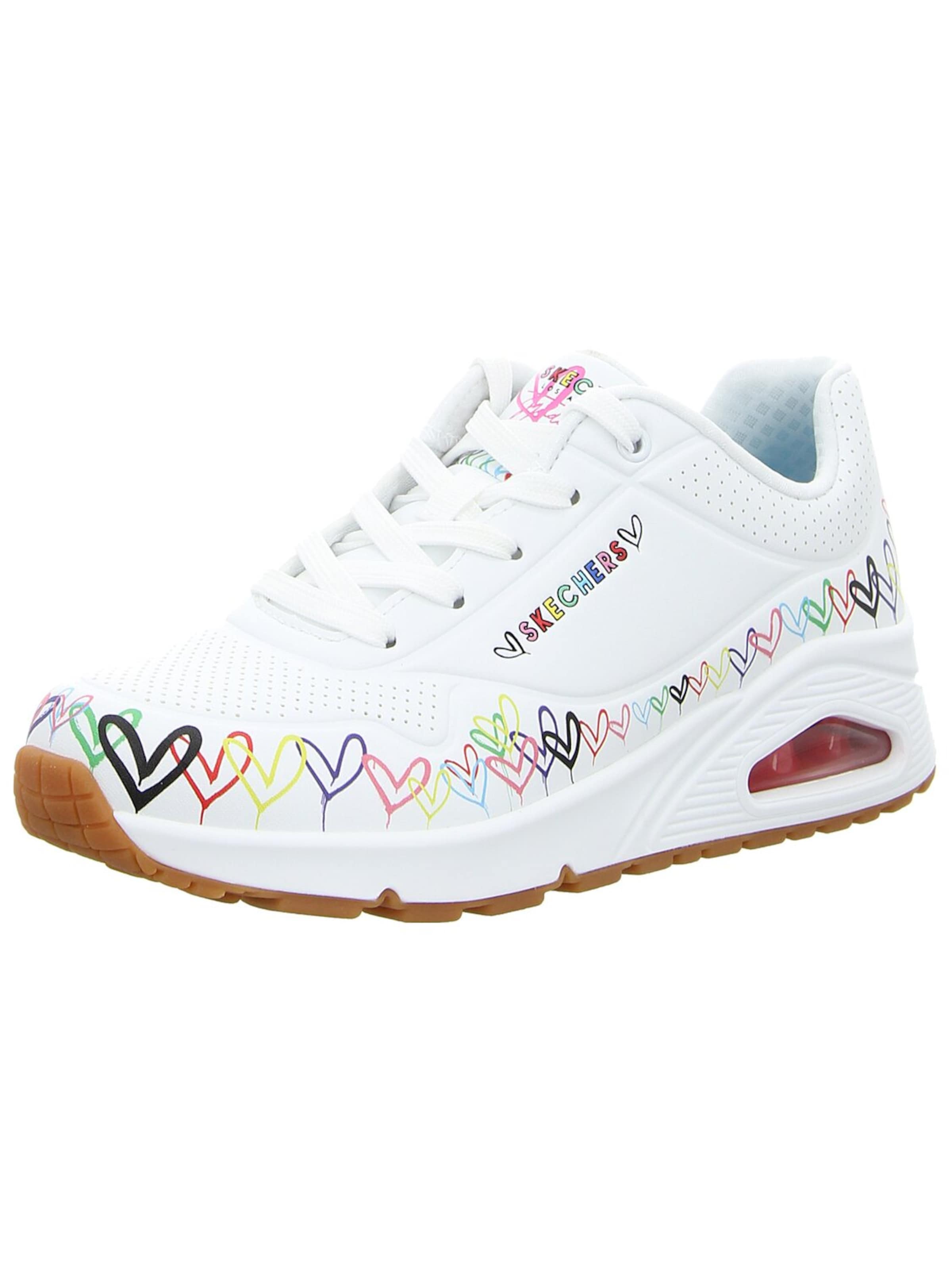 Scarpa sportiva 'Uno - Love All Around' di SKECHERS in bianco: frontale