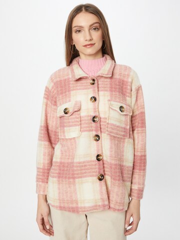 Hailys Between-Season Jacket 'Claire' in Pink: front