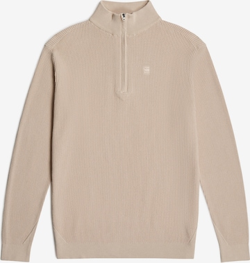 G-STAR Pullover 'Serrated' in Beige: Vorderseite
