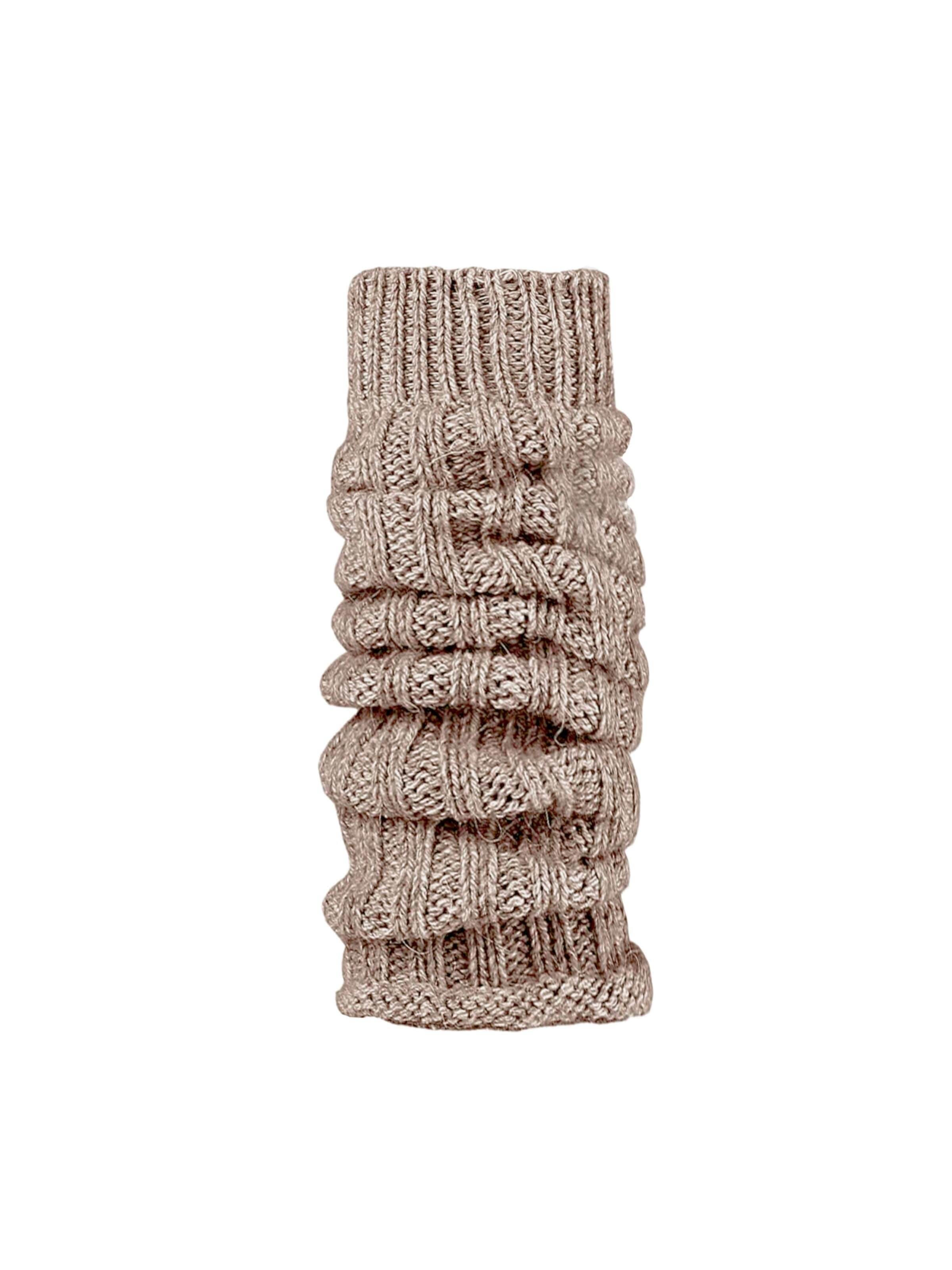 HomeOfSocks Leg Warmers 'S-208' in Grey: front