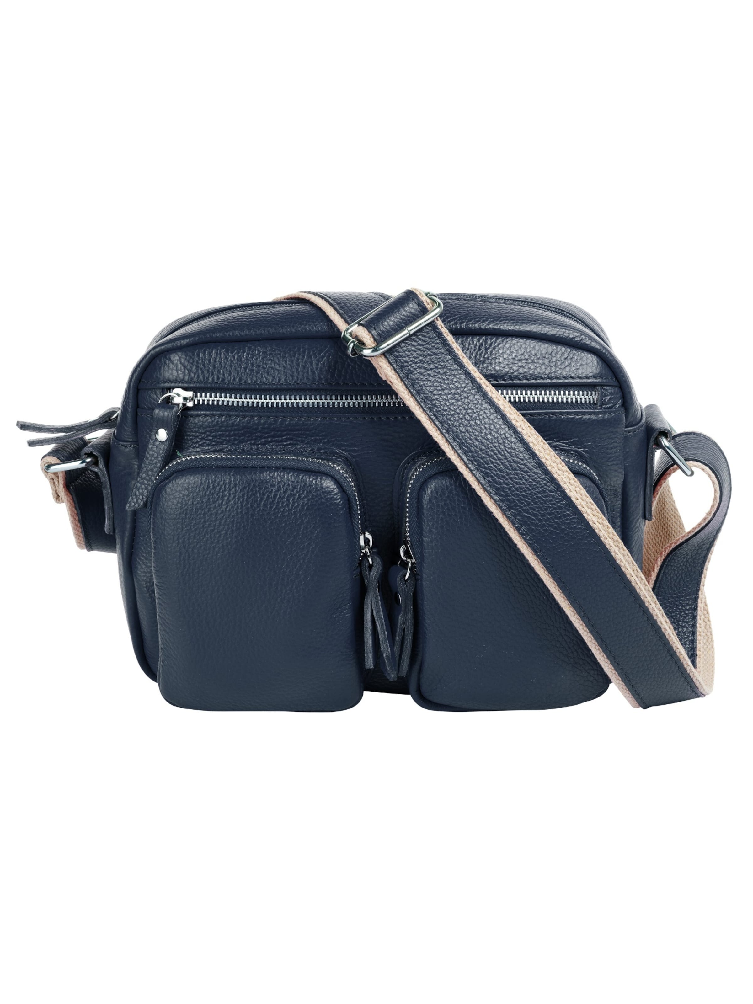 Samantha Look Crossbody Bag in Blue: front
