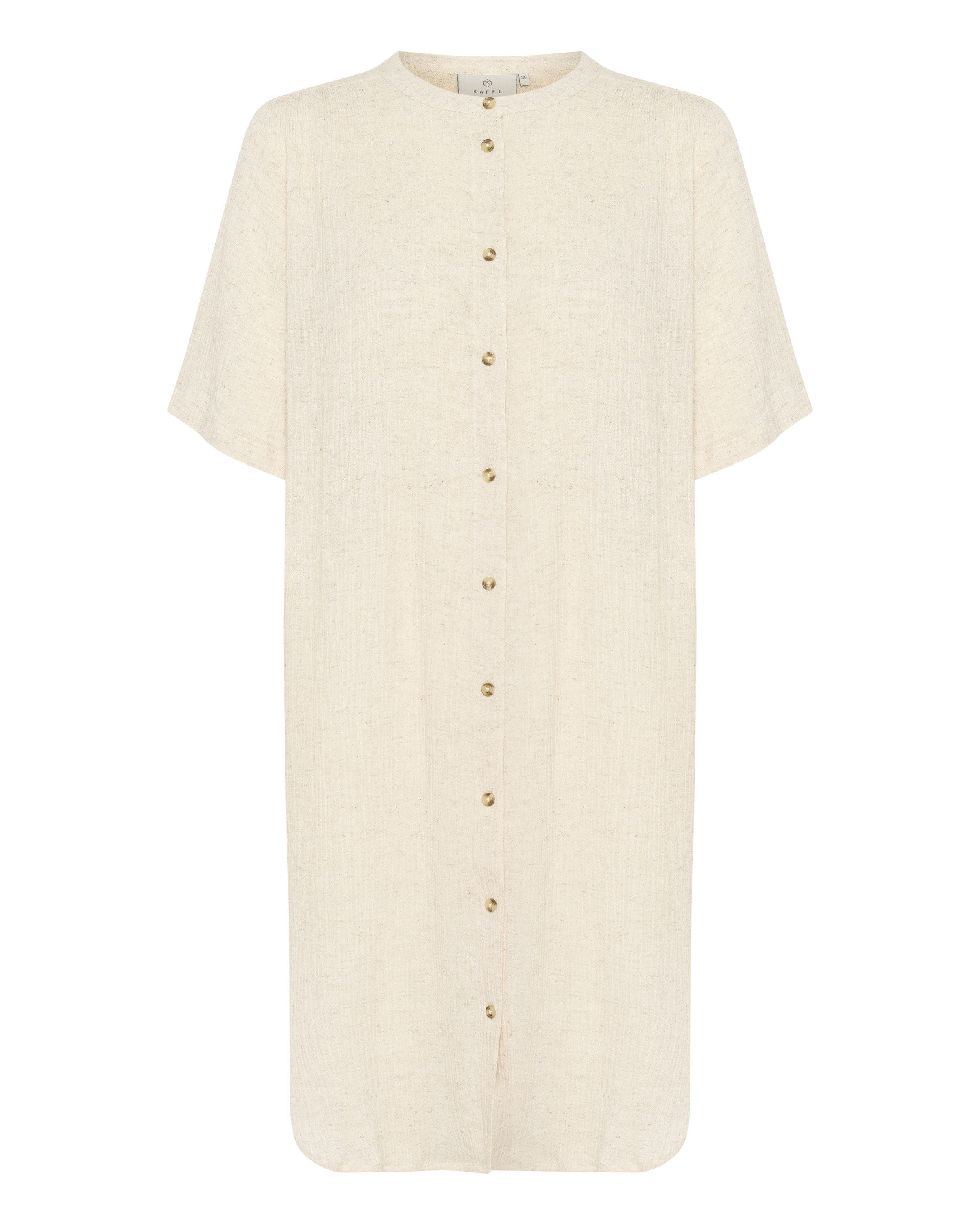 Kaffe Blousejurk 'Agitte' in Beige: voorkant