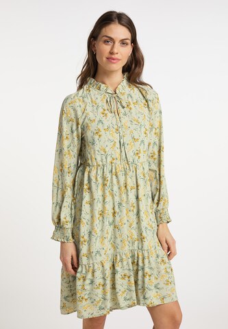 Robe Usha en vert : devant