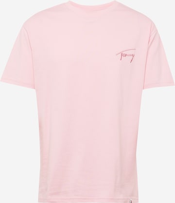 Tommy Jeans Футболка в Ярко-розовый: спереди