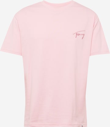 T-Shirt Tommy Jeans en rose : devant