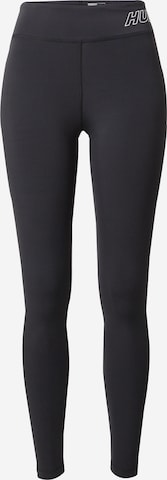 Skinny Pantalon de sport 'FUNDAMENTAL' Hummel en noir : devant