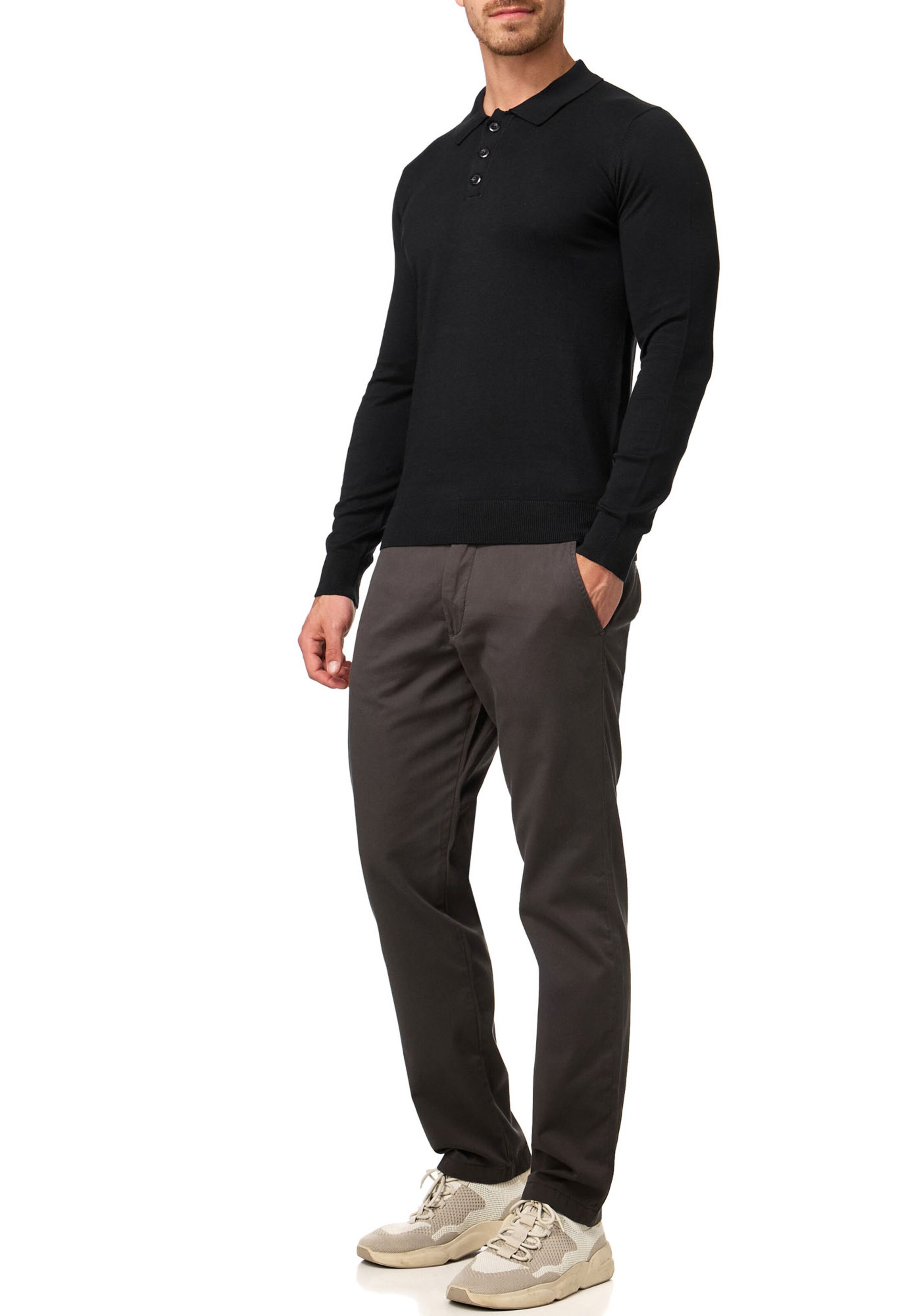 INDICODE JEANS Sweater in Black