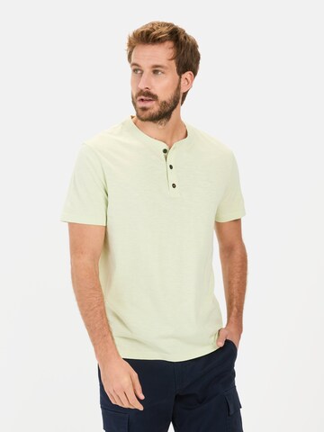 CAMEL ACTIVE Shirt 'Henley' in Beige: front