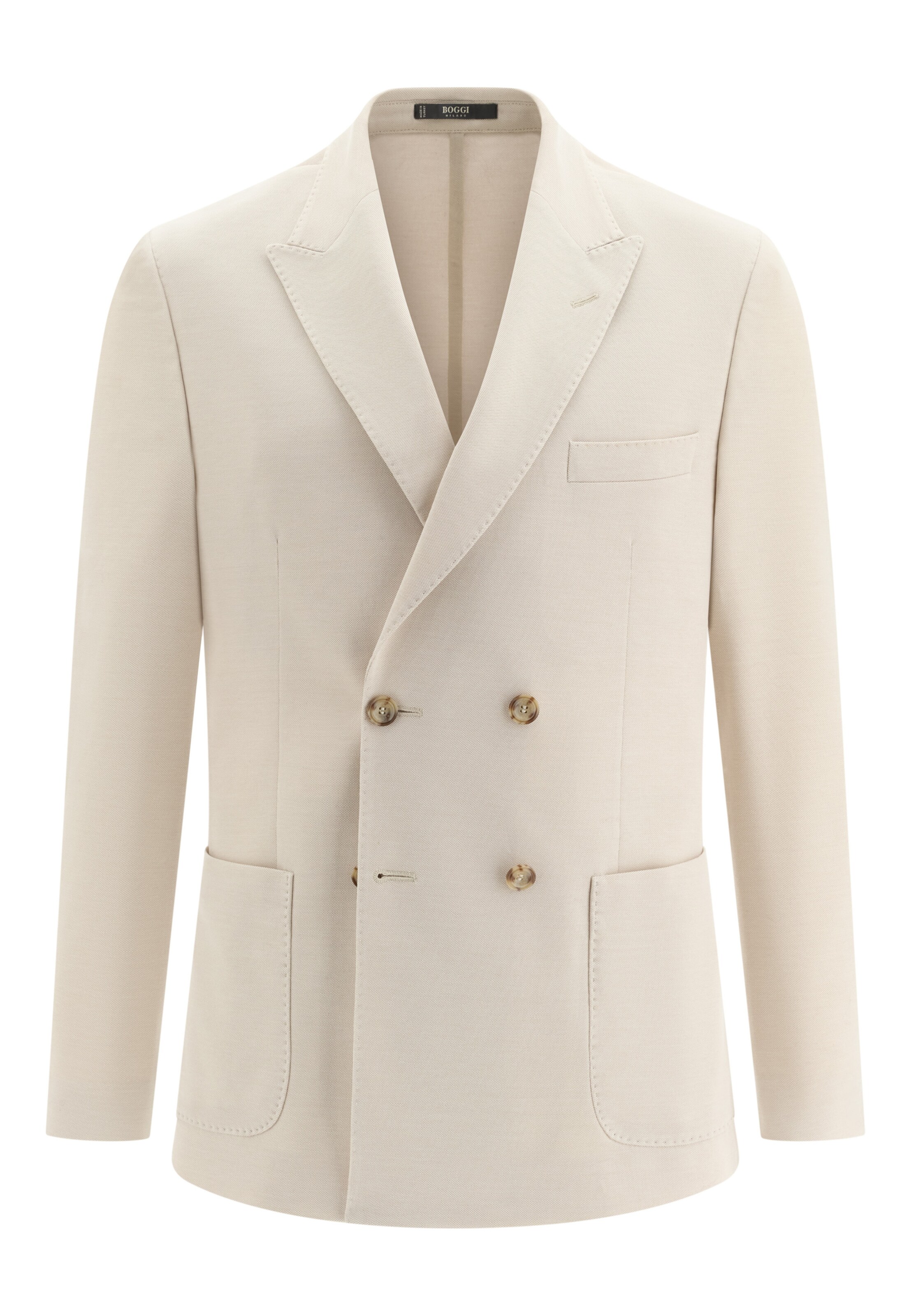 Boggi Milano Regular Fit Sakko in Beige: Vorderseite