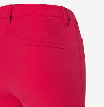 MAC Flared Pleated Pants 'Aida Kick' in Red