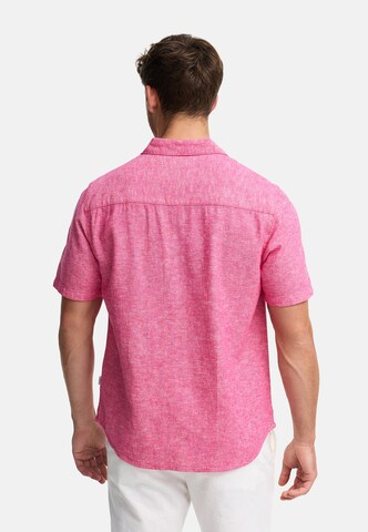 INDICODE JEANS Regular fit Overhemd ' Lino ' in Roze