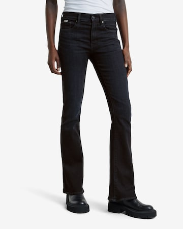 G-STARBootcut/trapezice Traperice - crna boja: prednji dio