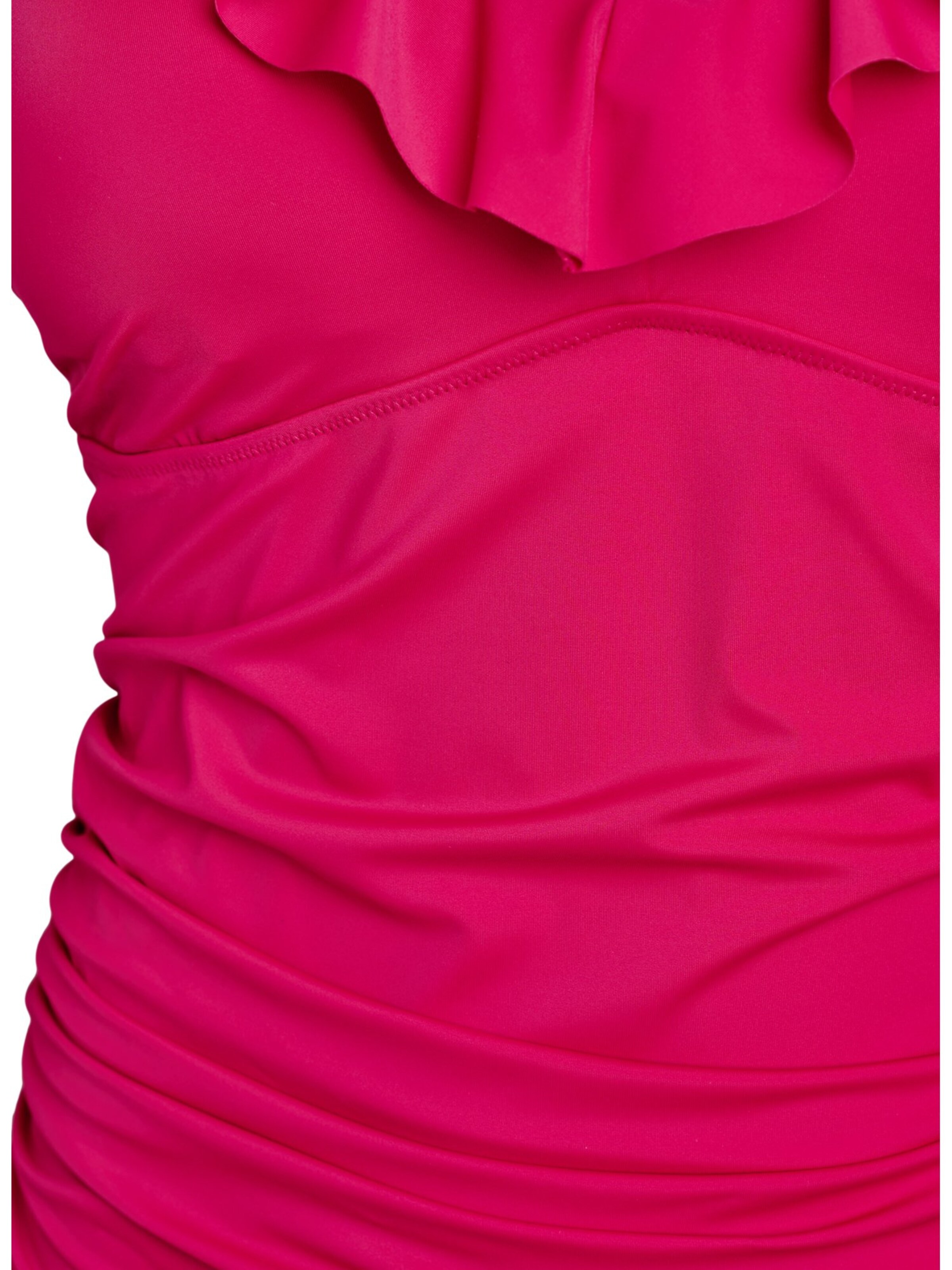 Swim by Zizzi Bustier Badeanzug 'Skitrin' in Pink