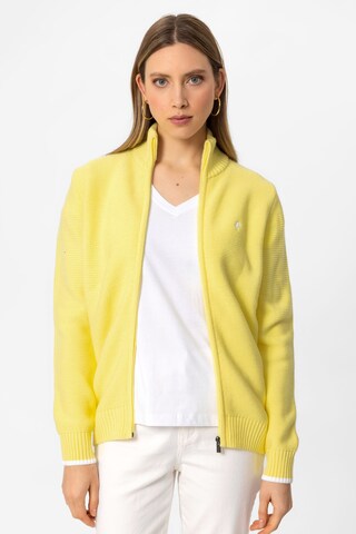 DENIM CULTURE Knit Cardigan in Yellow