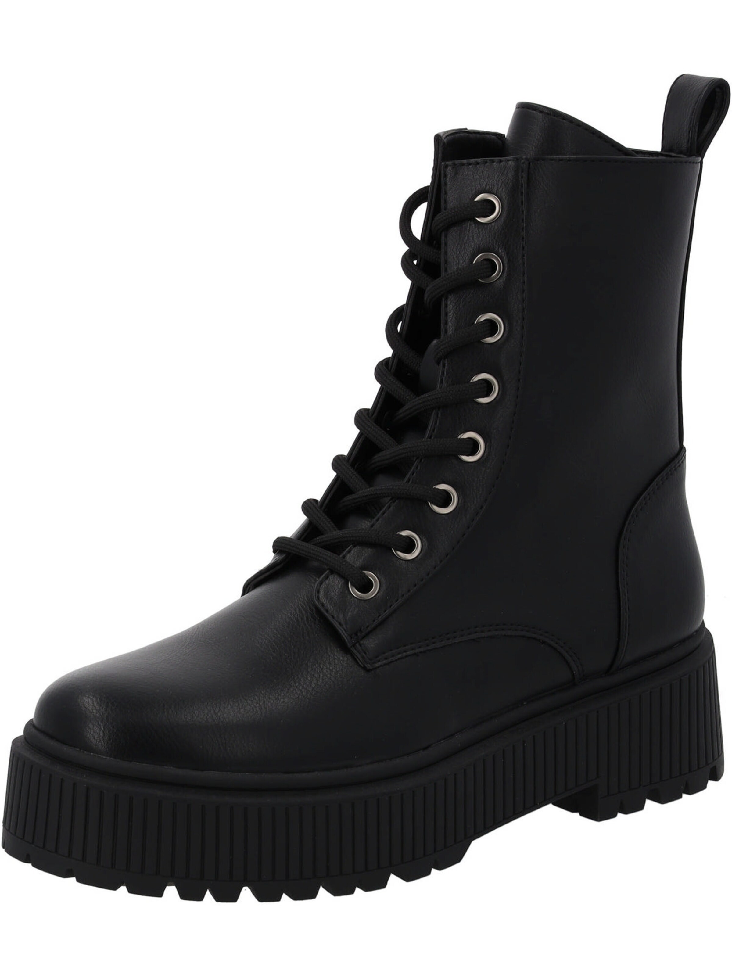 Palado Schnürstiefel 'Palado Leski'‌‌‌‌‌‌‌‌‌‌ in Schwarz: Vorderseite