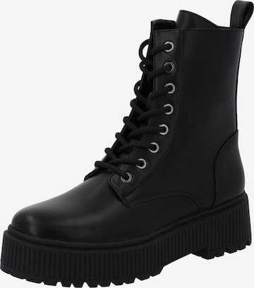 Palado Schnürstiefel 'Palado Leski' in Schwarz: Vorderseite