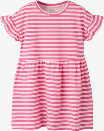 NAME IT Dress 'NMFJUNNI SS DRESS BOX PB' in Pink: front