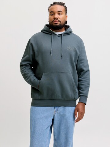 Jack & Jones Plus Sweatshirt 'JJECORP' in Grey: front