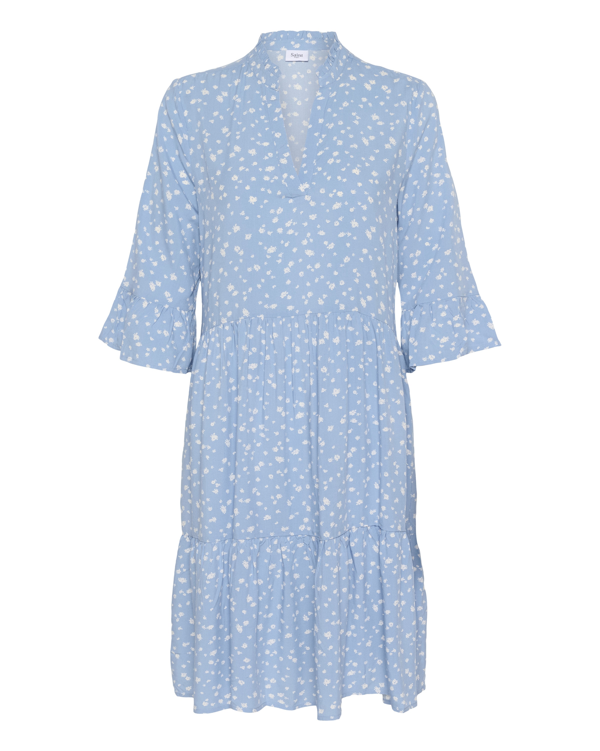 SAINT TROPEZ Vestido 'Eda' en azul cielo / blanco, Vista del producto