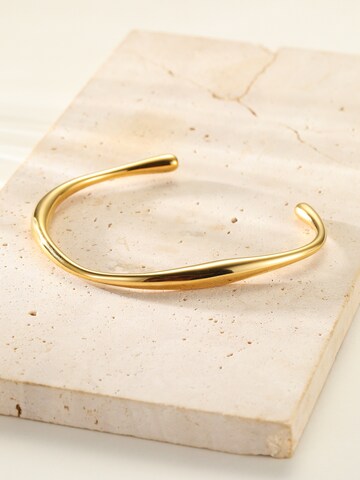 Hey Happiness Bracelet 'Curve Bangle' in Gold
