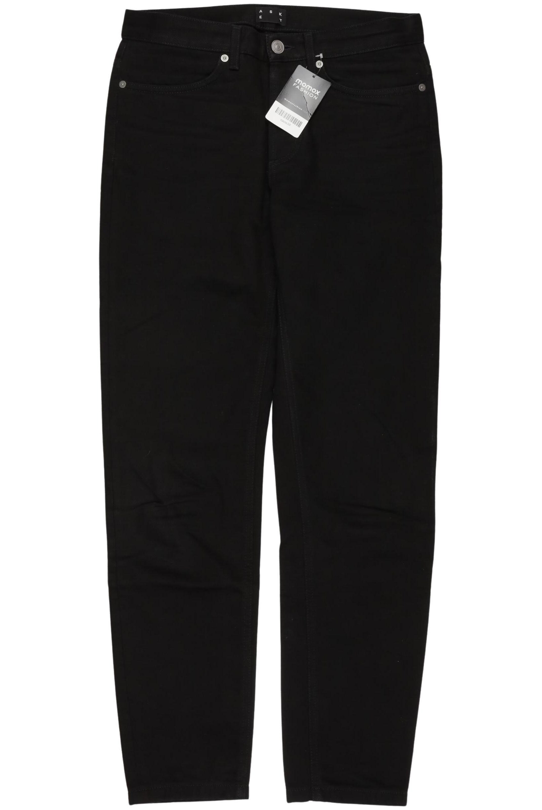 Asket Jeans in 29 in Black: front