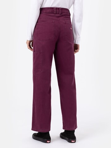 DICKIES - Loosefit Calças em roxo